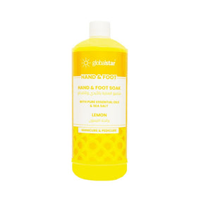 Globalstar Hand & Foot Soak With Pure Essential Oils & Sea Salt Lemon 1000ml