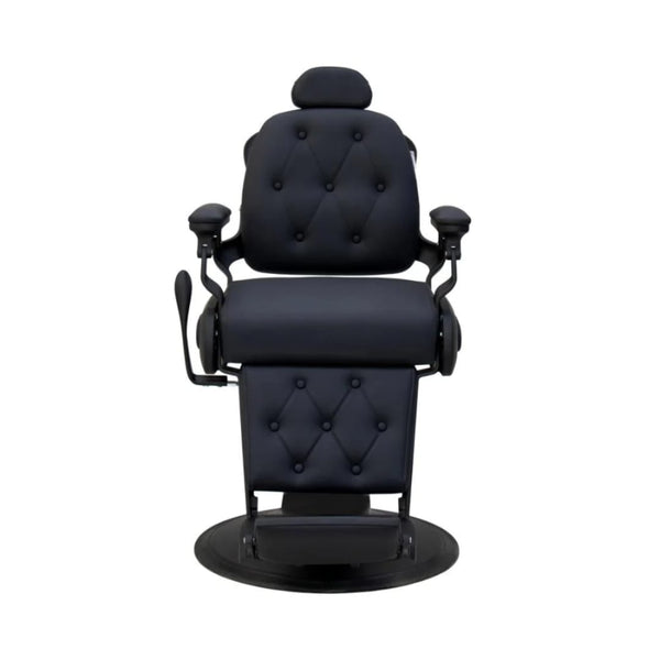 Globalstar AW-9138B Classic Barber Chair – Full Black Premium Hydraulic Salon Chair