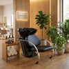Globalstar AW-3094 Black & Silver Hair Washing Chair – Elegant Salon Shampoo Chair
