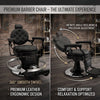 Globalstar Classic Barber Chair Aluminum AW-9147