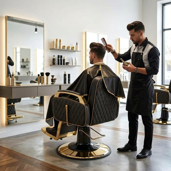Globalstar BX-2981-C-1 Luxury Barber Chair for Professional Salon