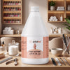 Globalstar Pure Acetone 3.78L in professional laboratory setting on stainless steel bench with safety goggles, chemical-resistant gloves and spill kit showing professional-grade formulation