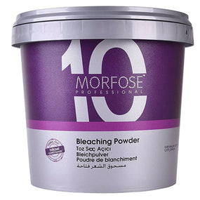 Morfose 10 Blue Bleaching Powder Set 1000ml - Achieve 7 Levels of Lightening, Permanent Hair Color for Men and Women