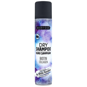 Morfose Dry Shampoo With Biotin & Collagen For Dark Color Hair No White Residue 200ml - Awarid UAE