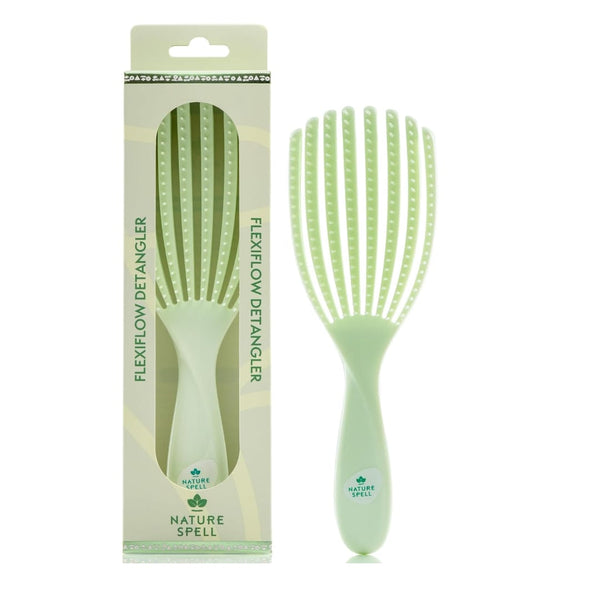 Nature Spell FlexiFlow Detangling Hair Brush – Flexible Strands Gentle Knot Removal for All Hair Types