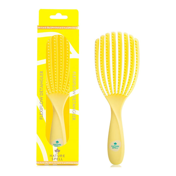 Nature Spell FlexiFlow Detangling Hair Brush – Flexible Strands Gentle Knot Removal for All Hair Types