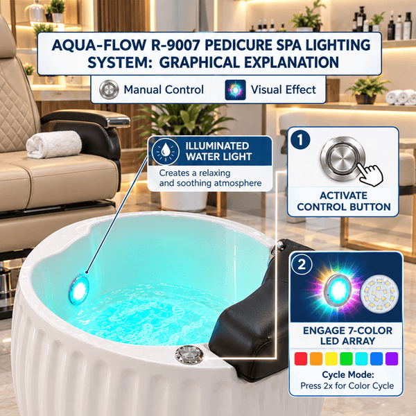 Globalstar R-9007 Fiberglass Pedicure Basin – Professional Salon Foot Spa & Pedicure Bowl