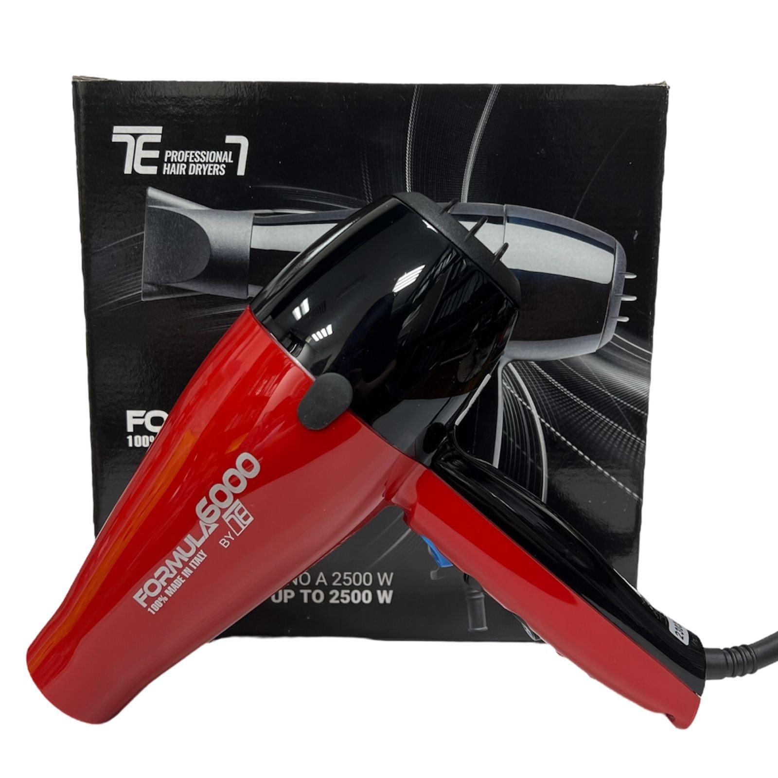 Tecno Elettra Formula 6000 Professional Hair Dryer Red & Black 2500W