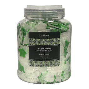Globalstar Spa Soap Flowers For Hands, Feet And Body Mint Eucalyptus Scent 220g - Awarid UAE
