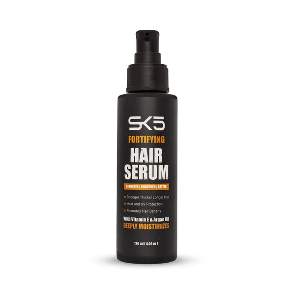 SK5 Fortifying Hair Serum 120ml product shot on white background showing full label details