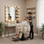 Globlastar Salon Spa Makeup Chair Beige –Luxury Hydraulic Beauty Chair for Salons