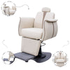 Globlastar Professional Beige Salon Chair –Luxury Hydraulic Beauty Chair for Salons