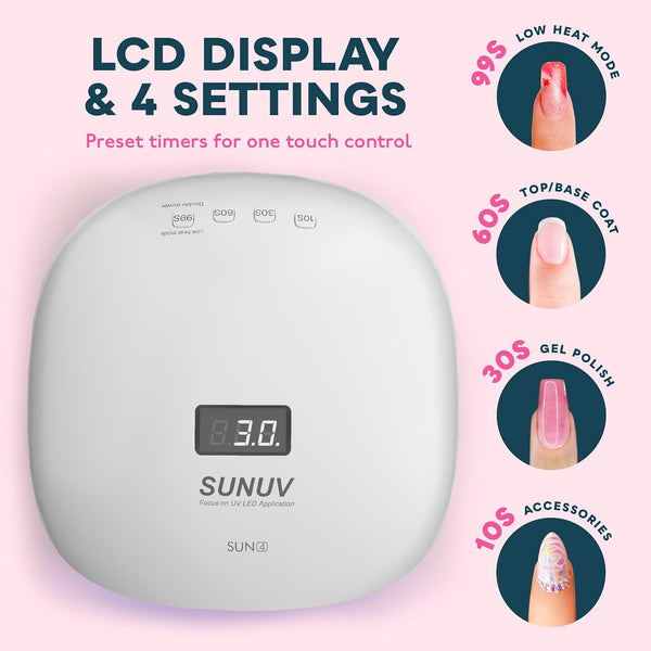 SUNUV SUN 4S 48W Professional UV/LED Nail Lamp