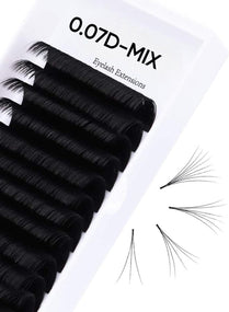 Vikiyi 0.07D Mink Eyelash Extensions Mix Tray for Professional Volume Lashes