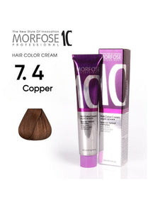 Morfose 7.4 Copper Hair Color Cream with Camellia, Argan & Macadamia Oils