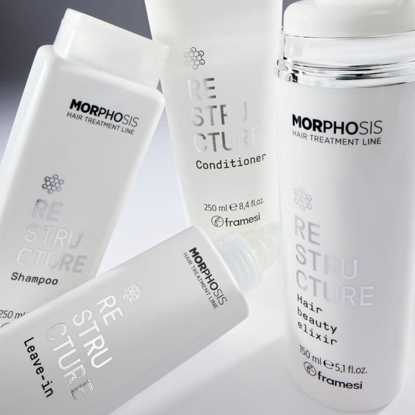 Framesi Morphosis Restructure Conditioner 250ML – Repair & Revitalize Damaged Hair with Hyaluronic Acid & Vegan Collagen