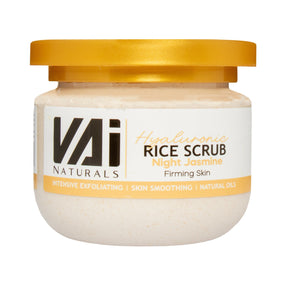 Vai Naturals Rice Scrub Night Jasmine with Panthenol B5 & Hyaluronic Acid – Deep Hydration & Exfoliation (280ml)