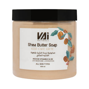 Vai Naturals Iced Café Latte Shea Butter Body Wash – 500ml | Deep Hydration & Skin Revitalization | Infused with Coffee Extract & Vitamin E