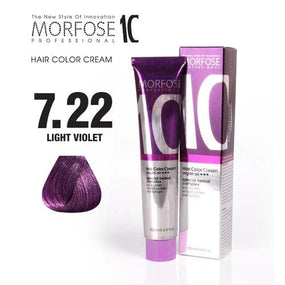 Morfose 7.22 Light Violet Hair Color Cream with Camellia, Argan & Macadamia Oils