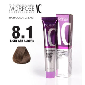 Morfose 8.1 Ash Blonde Hair Color Cream - Camellia, Argan & Macadamia Oils