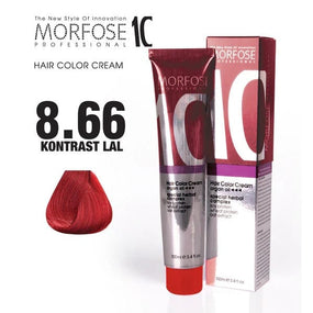 Morfose 10 Hair Color Cream with Argan Oil - Contrast Garnet, 100ml