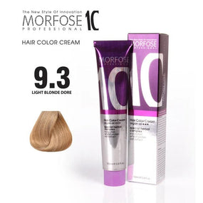 Morfose 9.3 Dark Golden Blonde Hair Color Cream with Camellia, Argan & Macadamia Oils