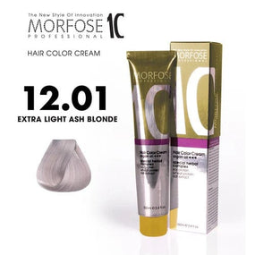 Morfose 10 Hair Color Cream Argan Oil 12.01 Extra Light Ash Blonde