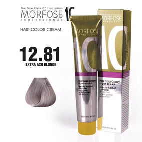 Morfose 12.81 Extra Ash Blonde Hair Color Cream - Infused with Argan Oil