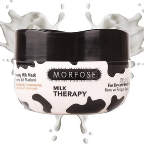 Morfose Milk Therapy Creamy Milky Mask - Deeply Nourishing Protein-Rich Hair Repair (250ml)