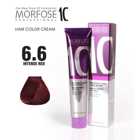 Morfose 10 Hair Color Cream in 6.6 Intense Red (100ml) -  Express Your Fiery Spirit