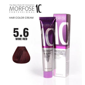 Morfose 10 Hair Color Cream in 5.6 Wine Red (100ml) - Seductive Allure