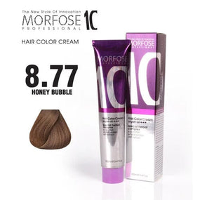 Morfose 10 Hair Color Cream with Argan Oil - Honey Bubble (8.77), 100ml