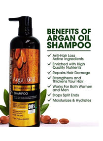 Argan Oil Anti-Hair Fall Shampoo (900ml): Nourishing shampoo for thicker, fuller hair.
