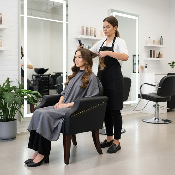 Globalstar Ladies Salon Chair Black – Classic Comfort Armchair for Beauty Salons