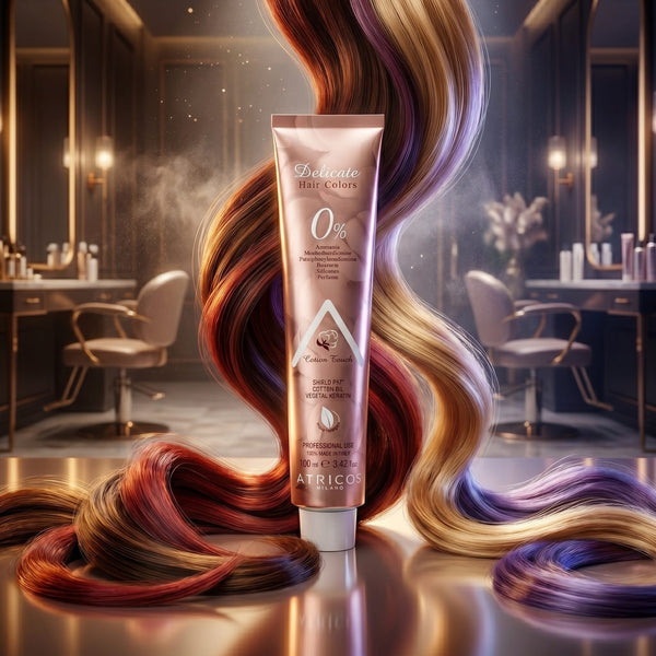 Atricos Milano Delicate Hair Color Pearl Blonde Series – Ammonia-Free Plant-Based Professional Color 100ml