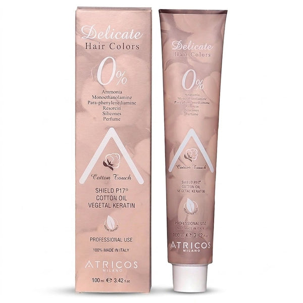 Atricos Milano Delicate Hair Color Intense Warm Brown Mix Series – Ammonia-Free Plant-Based Professional Color 100ml