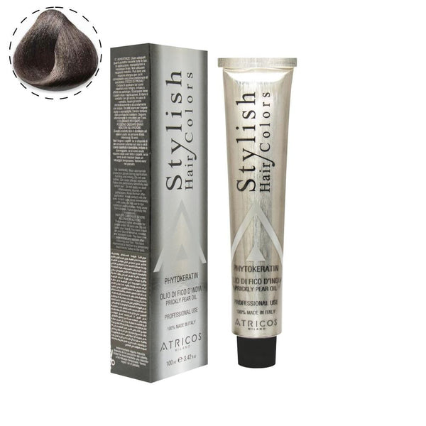 Atricos Milano Stylish Hair Color Ash Series 100ml – Low Ammonia Professional Hair Dye with Keratin & Argan Oil