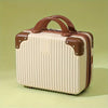 Globalstar Trendy Candy Color Cosmetic Suitcase - Stylish Striped Luggage Box for Perfect Travel Makeup