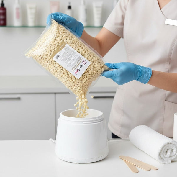 Globalstar Hair Removal Wax Beans Milk 1000g – Low Temperature Hard Wax for All Skin Types