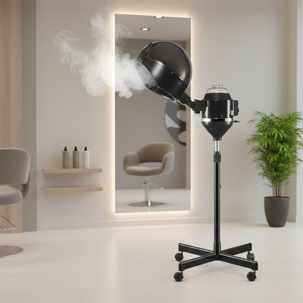 Globalstar Head Steamer Black – Professional Hair & Facial Steamer for Deep Moisturizing Hydration