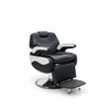 Globalstar Black and White Men’s Barber Chair – Professional Reclining Hydraulic Salon Chair