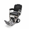 Globalstar Professional Barber Chair – Vintage Hydraulic Salon Chair with Adjustable Recline & High-Density Foam
