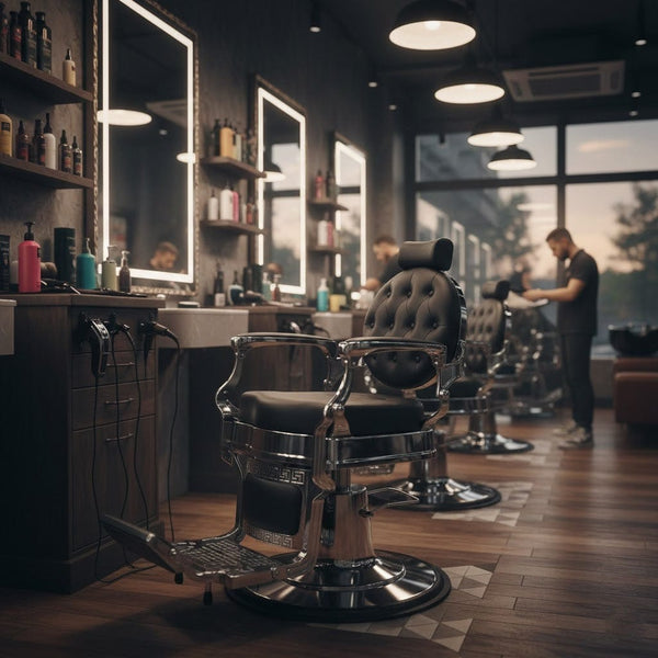 Globalstar Professional Barber Chair Black – Heavy-Duty Hydraulic 200kg Capacity