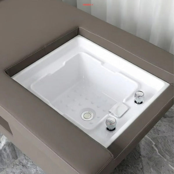 Globalstar Multifunctional Head Therapy Shampoo Chair – Hydraulic Massage, Moxibustion & Pedicure Spa Bed with Water Circulation System