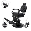 Globalstar Classic Black Barber Chair BC-2000N – Hydraulic Lift, 360° Rotation & Leather Upholstery for Salons