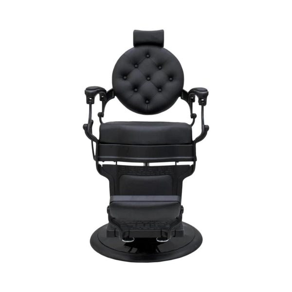 Globalstar Classic Black Barber Chair BC-2000N – Hydraulic Lift, 360° Rotation & Leather Upholstery for Salons