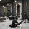 Globalstar Classic Black Barber Chair BC-2000N – Hydraulic Lift, 360° Rotation & Leather Upholstery for Salons