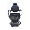 Globalstar Classic Black Glossy Barber Chair BC-2003 – Hydraulic Lift, Stainless Steel & Leather Upholstery