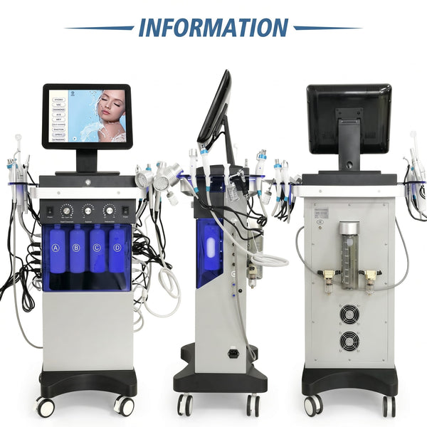 Globalstar 14-in-1 Hydrafacial Machine – Professional Hydrogen Oxygen Facial System with LCD Display & Vacuum Acne Removal