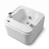Globalstar BS-T098 Foot Spa White Jacuzzi Basin | Hot & Cold Water Control | Durable Pedicure Tub